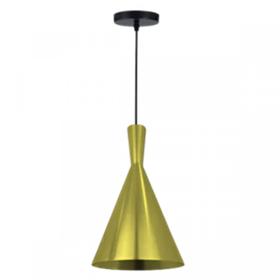 Luminaria Pendente Metalic Dourado 18Cm GOOD