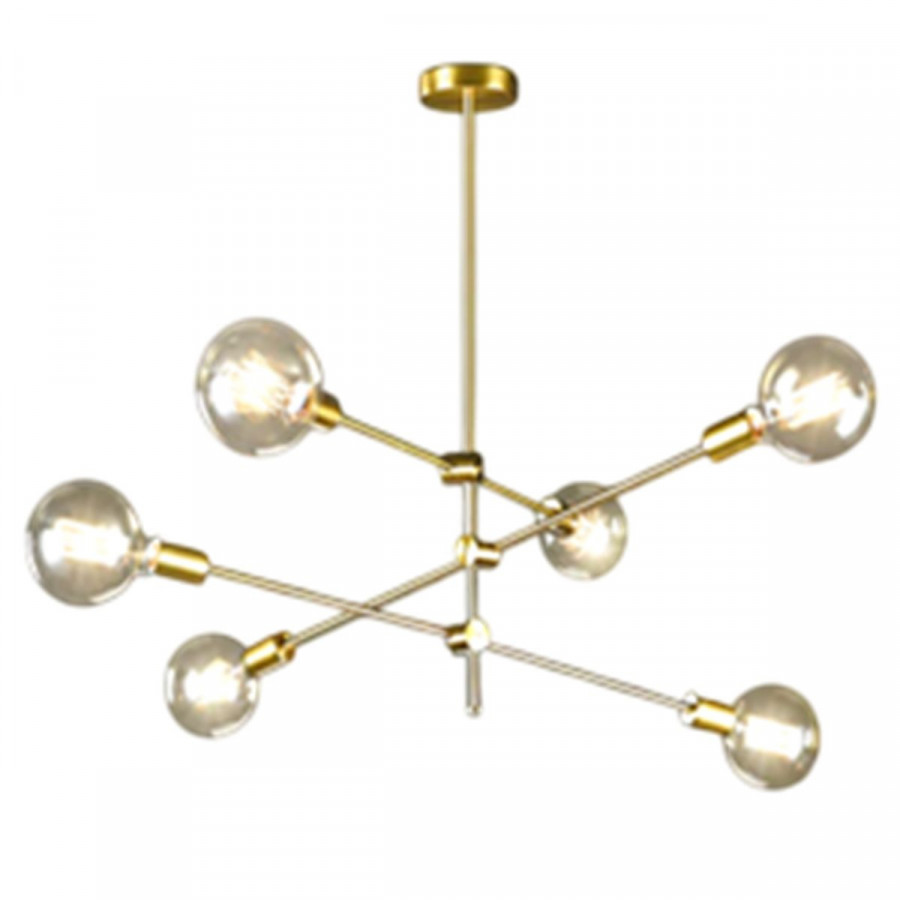 Luminaria Pendente Sputnik Rose Gold 100Cm GOOD