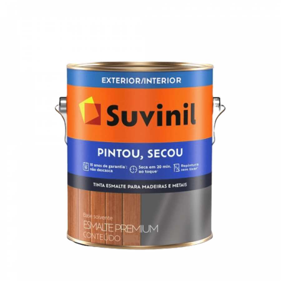 Tinta Esmalte Brilhante Tabaco Pintou Secou 900ml - SUVINIL