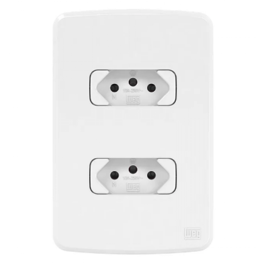 Tomada Dupla 20A 4x2 Br compose Weg