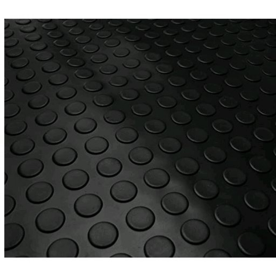 Tapete de Borracha Moeda Preto 65cmx1,50m - KAPAZI