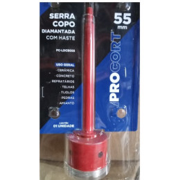 Serra Copo Diamantada 55MM Haste - PROCORT