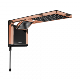 Ducha Acqua Duo Black / Rose Gold 5500W 127V - LORENZETTI