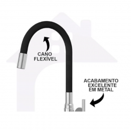 Torneira Cozinha Flexivel 1/4