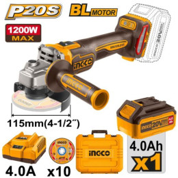 Esmerilhadeira 1200W 4.1/2 20V Cagli2211531-9 Ingco