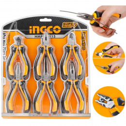 Mini alicate 4.5'' c/ 5pc hmps06115 INGCO