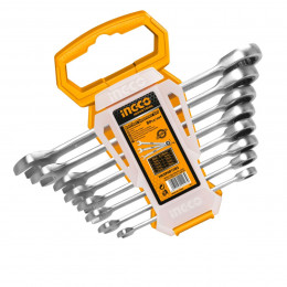 Jogo Chave Combinada Catraca 8 a 19mm 8pc HKSPAR1082 INGCO