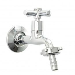 Toneira Jardim 1/4V Cross Cromada - GOOD