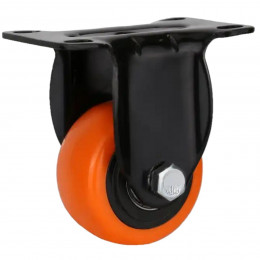 Rodizio Pvc Giratorio 1,5'' Laranja Bisao