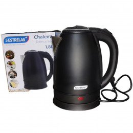 Chaleira Eletrica 1,8L Preta - CINCO ESTRELAS