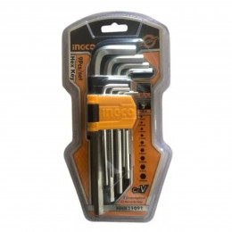 Jogo chave allen 1,5 a 10mm pc hhk11091 INGCO