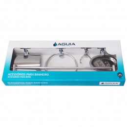 Kit Acessórios para Banheiro Stander 6600 5 Peças - AGUIA METAIS
