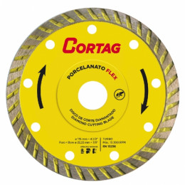 Disco de Corte Diamantado Turbo Porcelanato Flex 115MM 61577 - CORTAG