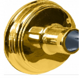 Plafon PVC Para 1 Lampada Dourado Fazplas
