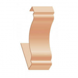 Emenda Meia Cana PVC Nogueira Good 4PC