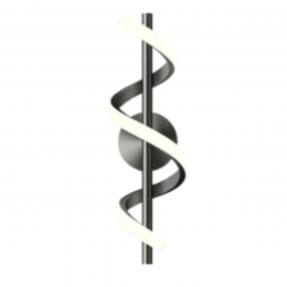 Arandela Espiral Preta 9W 36Cm Good