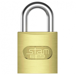 Cadeado Zamac Latonado E Coat 20mm - STAM
