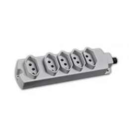 Tomada multipla 5x20A 2P+T CINZA MARGIRIUS