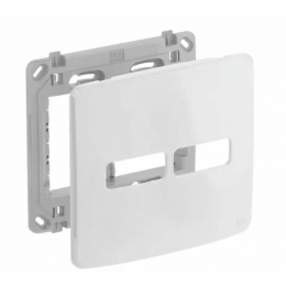 Placa de Tomada Branca 2 Posiçoes e Suporte Compose 4x4 - WEG