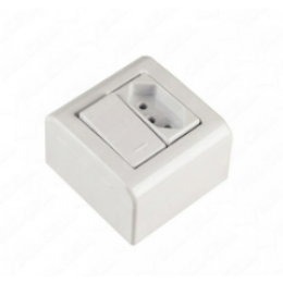Interruptor sobrepor Tomada 2P+T 57304020 Br Tramontina