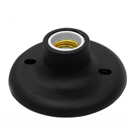 Bocal e27 teto preto bte27036 G20