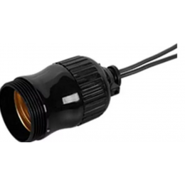 Bocal e27 rabicho preto bte27036 G20