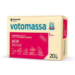 Argamassa Votomassa AC III Maxi Cola Flexível Branca 20kg - VOTORAN