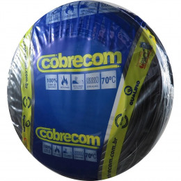 Fio Flexível Rolo 100mt 4mm Preto - COBRECOM