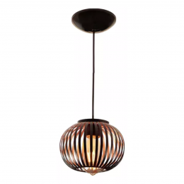 Iluminação pendente monaco bronze roper plastico