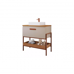 Armário kit Portinari 60cm  Capuccino/Freijo MGM