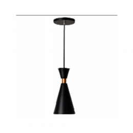 Luminaria Pendente Cone Deluxe 20Cm Preto GOOD