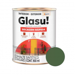 Tinta Esmalte Seca Rapido Verde Floresta Brilhante Glasurit  900ml - SUVINIL