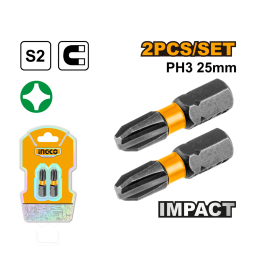 Bits Impacto PH3 22mm 2 Peças Ingco