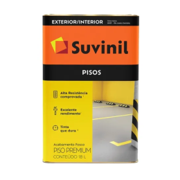 Tinta Piso Fosco Cinza Escuro 18L - SUVINIL