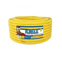 Eletroduto Corrugado 32mm 25 metros Amarelo - PLASTILIT