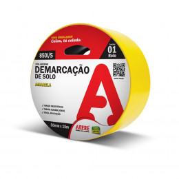 Fita para Demarcação Solo 50x15cm Amarela - ADERE