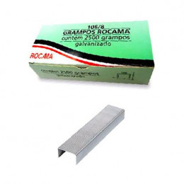 Grampos Tapeceiro Artesanatos 106/8 galvanizado com 2500 - ROCAMA