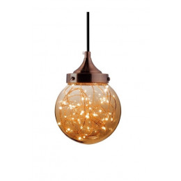 Pendente LED Ara Âmbar 5W Bivolt - TASCHIBRA *2 ULTIMAS UNIDADES*