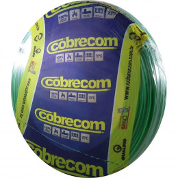 Fio Flexível Rolo 100mt 1,5mm Verde - COBRECOM