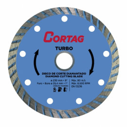 Disco de Corte Diamantado Turbo 230 mm 61616 - CORTAG