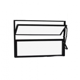Janela Basculante 40 x 60cm Preta - RELI