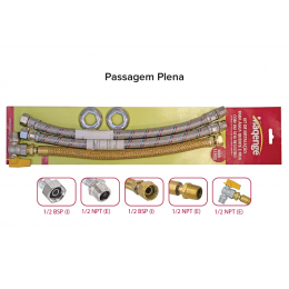 Kit p/ Instalação de Água Quente/Fria c/ Flexível Tomback e Registro - MAQENGE