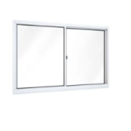 Janela Correr 100x100 2 Folhas Branca KGO