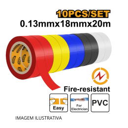 Fita Isolante 18x20 HPET1013 AZUL INGCO