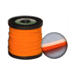 Fio de Nylon para Roçadeira 3,00MM com 232MT tipo Quadrado Laranja - EKILON GRASS.