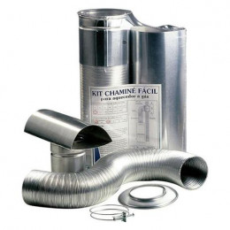 Kit Chaminé Fácil para Aquecedores a Gás 80 x 370mm -n VENTOKIT