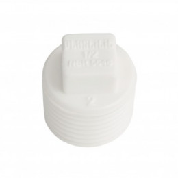 Plug PVC Branco Roscável 1/2