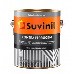 Tinta Esmalte Contra Ferrugem Brilho Cinza Escuro 3,6L - SUVINIL