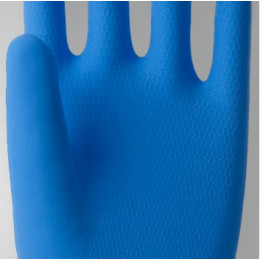 Luva de Mão Latex Azul 