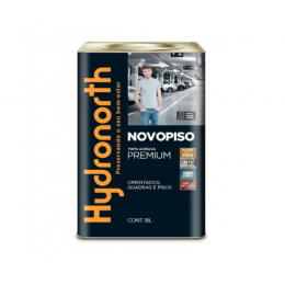 Tinta Acrílica Premium Novopiso 18L Fosco Cinza Chumbo - HYDRONORTH